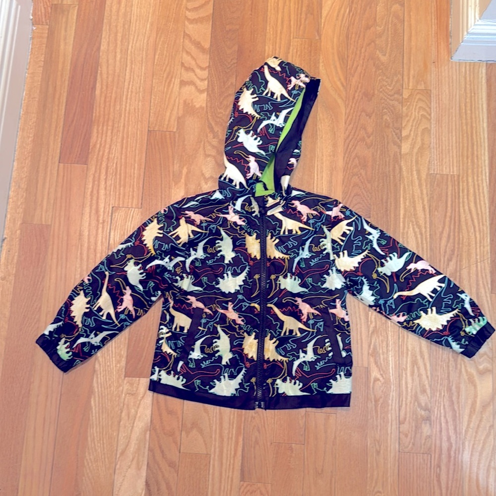 Holly & Beau dinosaur color changing rain coat size 3-4